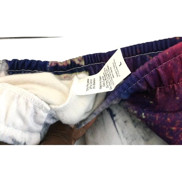 Lions Of Paris Womens Blue White Tapered Leg Pull‎ On Jogger Pants Size Large - Picture 7 of 11